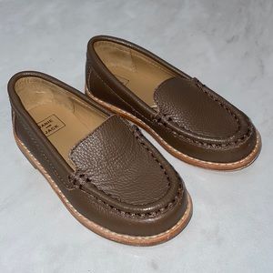 Janie and Jack brown leather dress shoe Toddler boy size 8